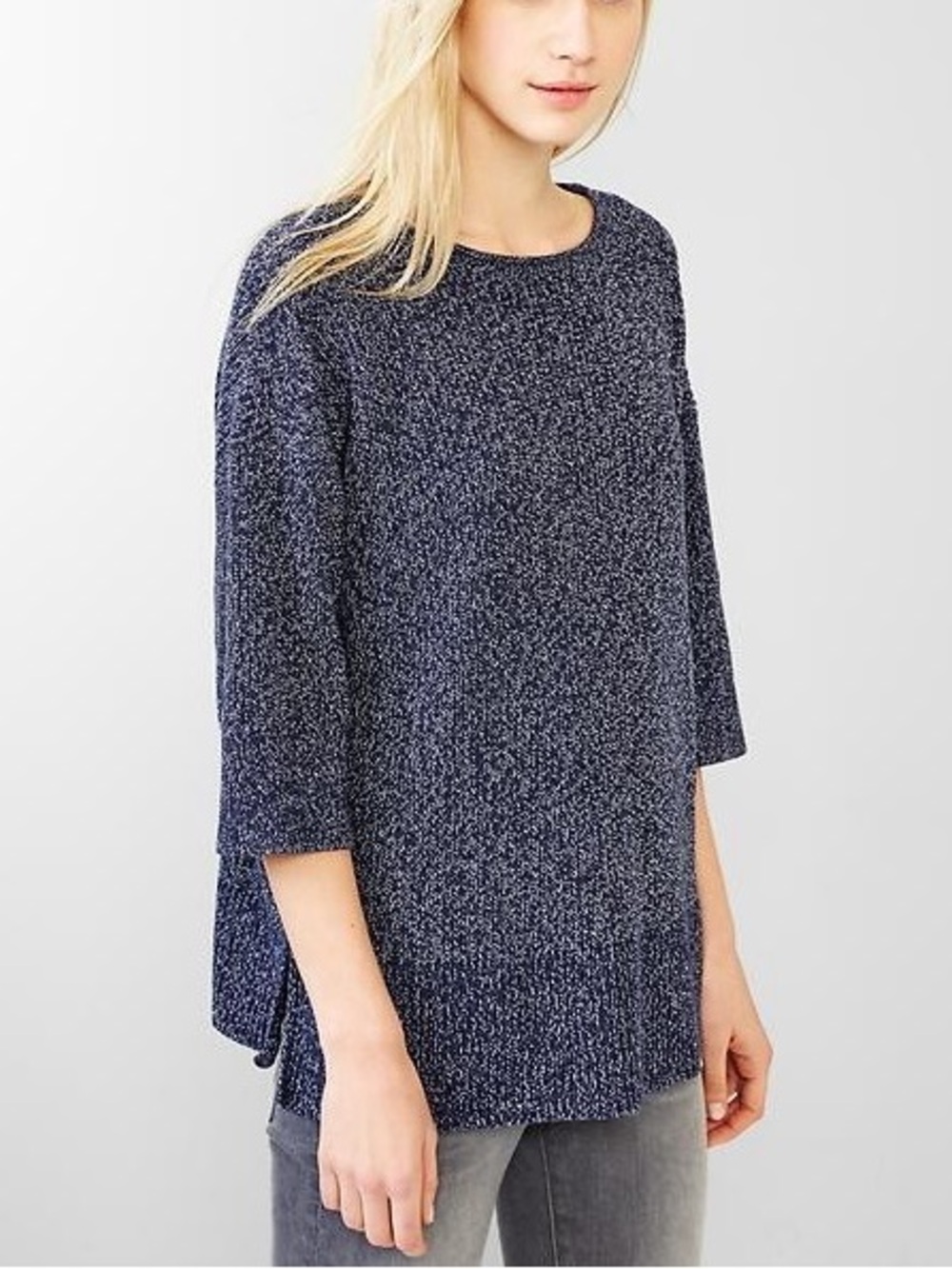 GAP 100% Cotton Marled Oversized Sweater Size XS/S